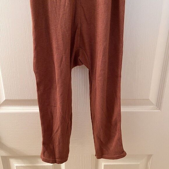 Angel Dear Pecan Brown Waffle Knit Thermal Overalls Boys Size 18-24 Months NWT - Picture 13 of 13